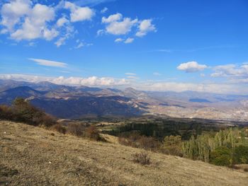 Scenic view of landscape against sky