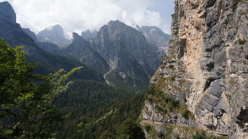 Scenic view of mountains