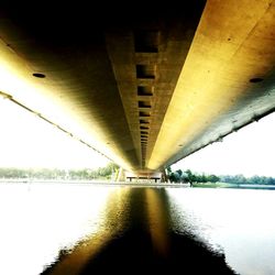 View of bridge over river