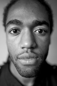 Close-up portrait of young man