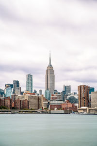 Buildings in city against sky new york