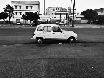 Car on street in city