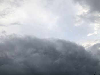 Low angle view of clouds in sky