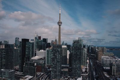 City skyline against sky