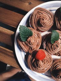 Close-up of dessert on table