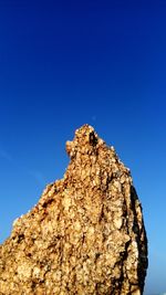 Low angle view of clear blue sky