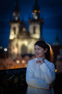 Portrait of a beautiful brunette girl.