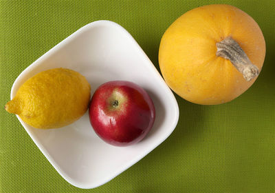 Close-up of fruits in plate