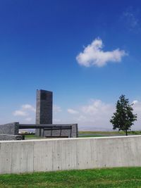 Built structure against blue sky