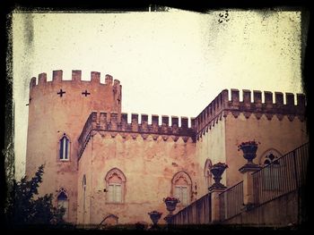 Low angle view of old building