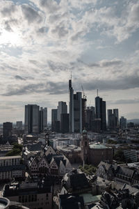 Skyline frankfurt vom dom aus