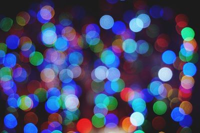 Full frame shot of colorful lights