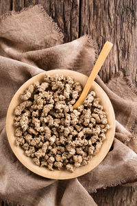 Close-up of breakfast in bowl