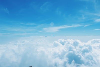 Low angle view of vapor trail in sky