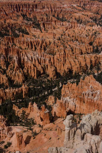 Rock formation at bryce canyon national park.