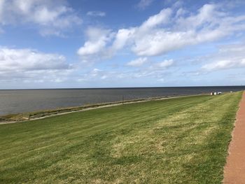 Scenic view of sea against sky