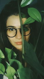 Close-up portrait of woman