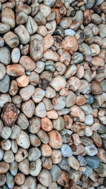 Full frame shot of pebbles