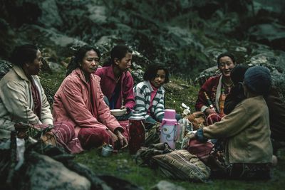 Group of people in traditional clothing