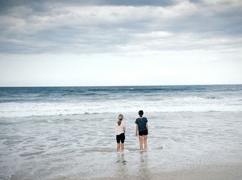 Tourists enjoying at beach