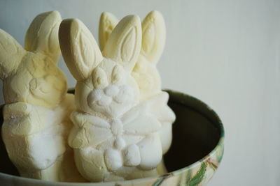 Close-up of bread in plate
