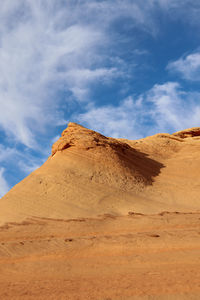 Scenic view of desert against sky