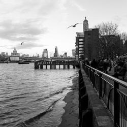 View of city at waterfront