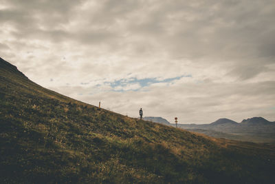 Scenic view of mountain against sky