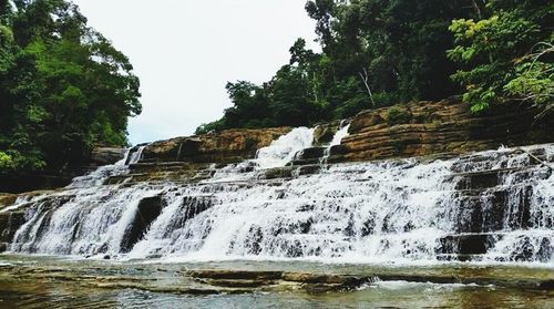 River flowing through rocks