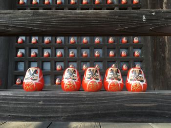 Close-up of red candles