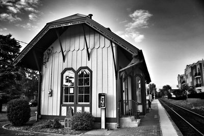 Built structures against the sky
