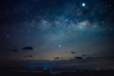 Scenic view of star field at night