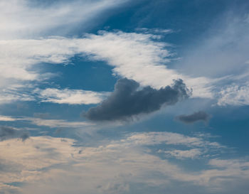 Low angle view of clouds in sky