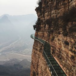 Scenic view of mountain range