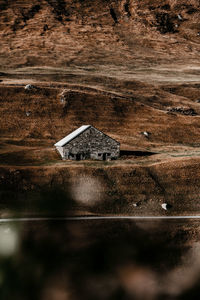 High angle view of building