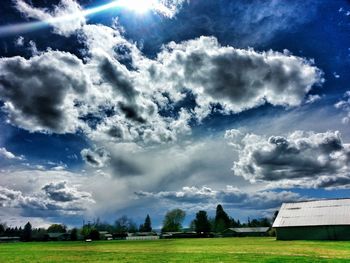 Scenic view of landscape against sky