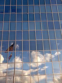 Low angle view of cloudy sky