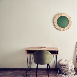 Potted plant on table at home