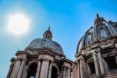 The cupolas of st. peter's basilica in vatican city 