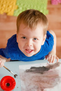 Portrait of cute baby girl