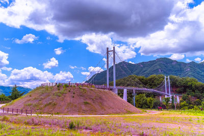 Scenic view of bridge against sky