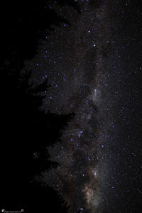 Star field against sky at night