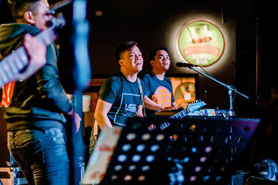 Group of people at restaurant