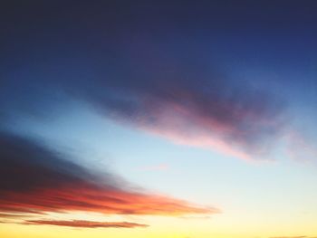 Scenic view of sky during sunset