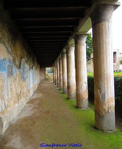 Empty corridor of building