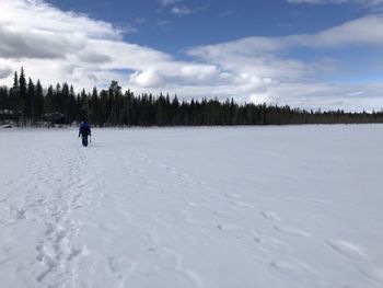 Walking on the snow