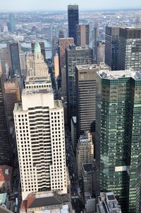 Aerial view of buildings in city