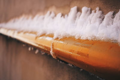 Close-up of ice cubes