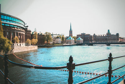 Buildings at waterfront