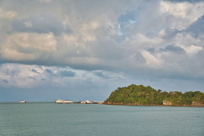 Scenic view of sea against sky